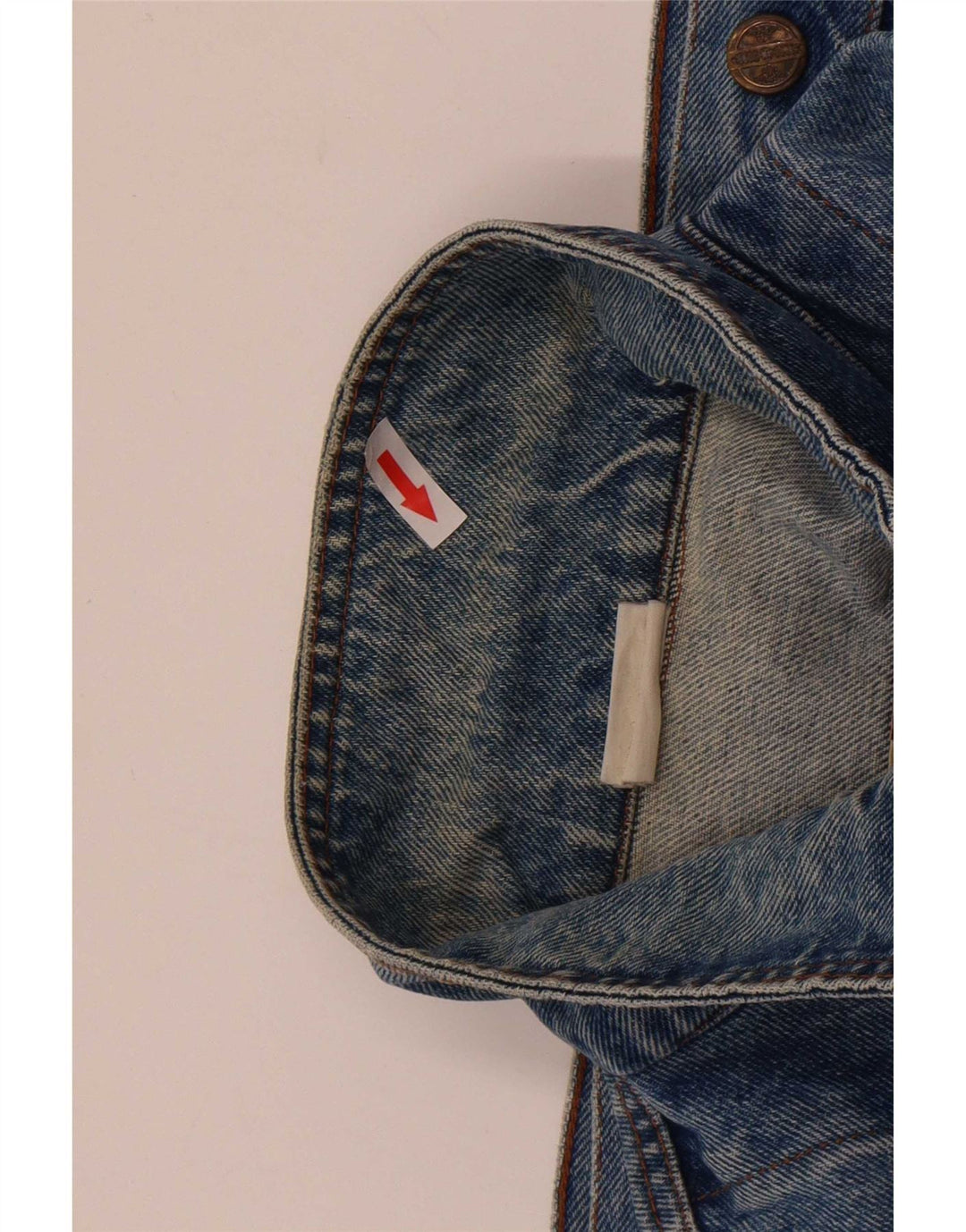 CLARK Veste en Jean Homme UK 42 XL Bleu