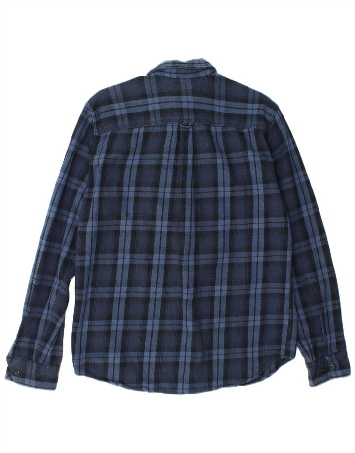 Jack & Jones Chemise en Flanelle Homme Grand Carreau Bleu Coton