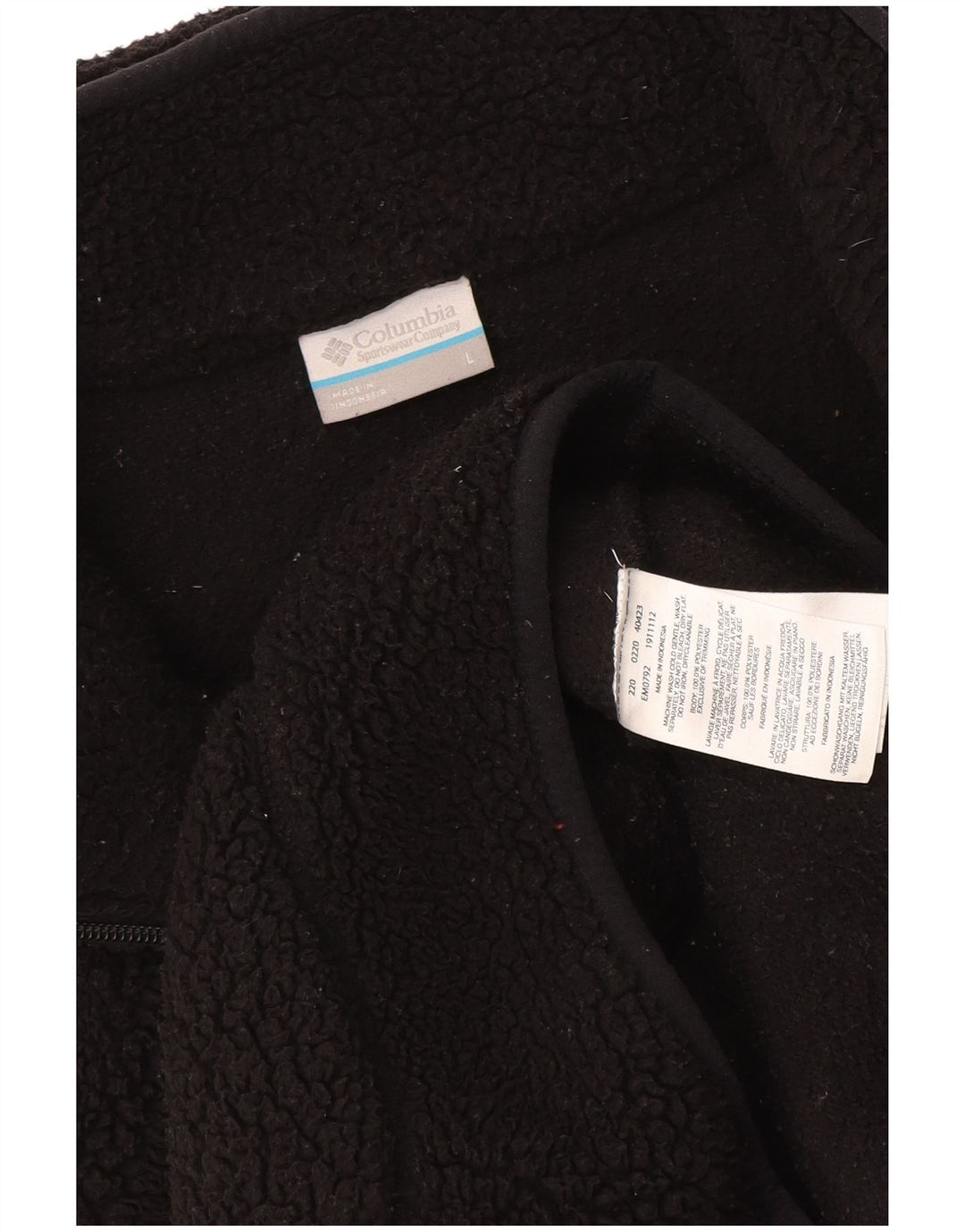 Columbia Veste Polaire Homme UK 40 Large Noir Polyester