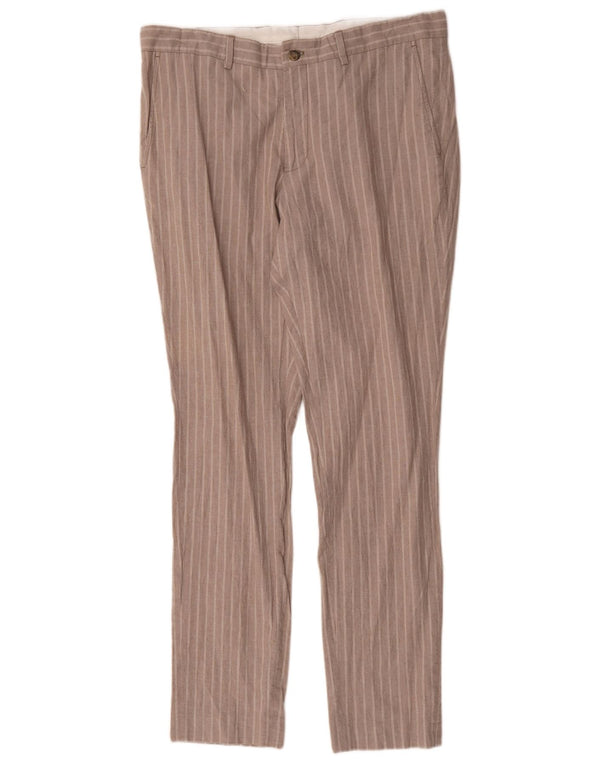 Jack & Jones Pantalon Chino Slim Homme IT 52 XL W36 L31 Gris Rayé