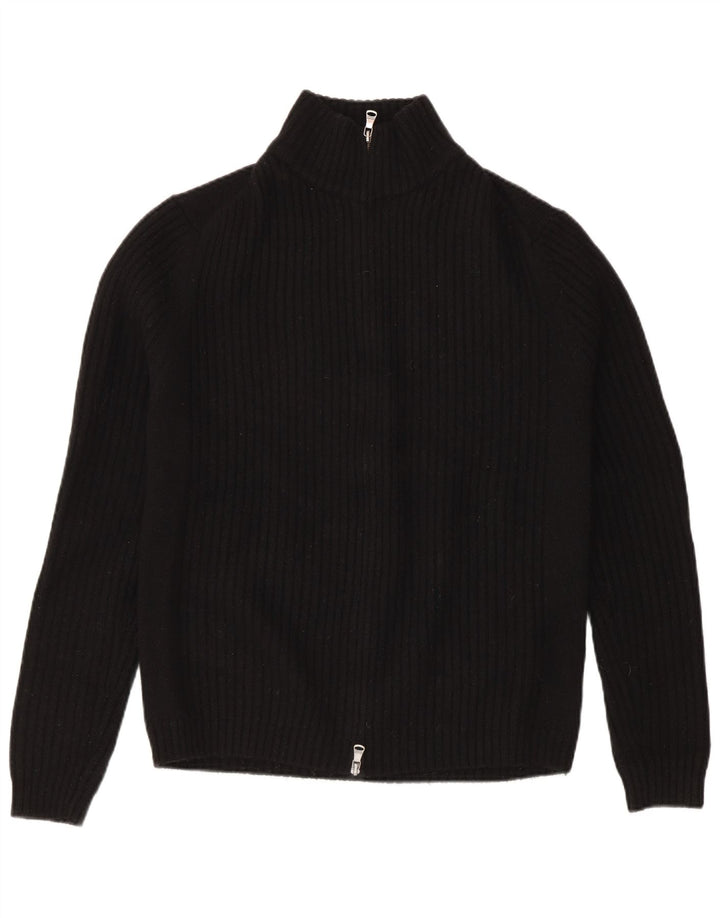 Calvin Klein Cardigan pour homme en laine mérinos noire