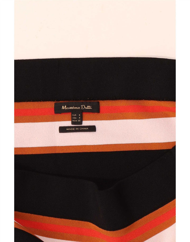 Massimo Dutti Haut à épaules dénudées pour femme UK 8 Petit rayé multicolore