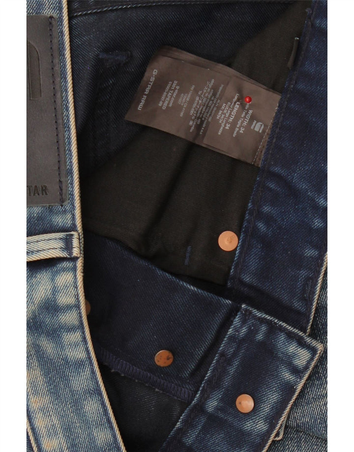 G-STAR Mens Slim Jeans W34 L34 Blue Cotton Vintage G-Star and Second-Hand G-Star from Messina Hembry 