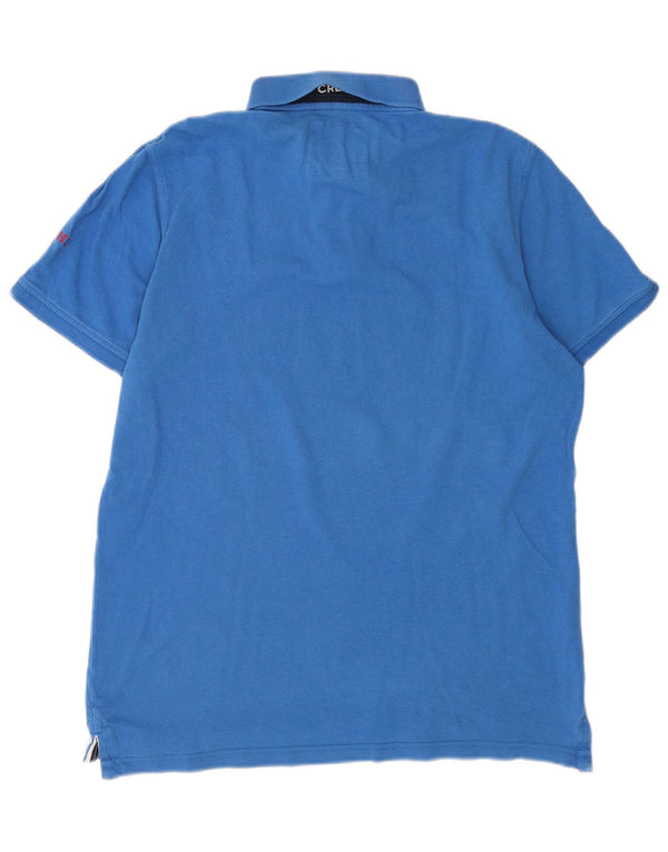 Crew Clothing Polo Homme Grand Bleu Coton