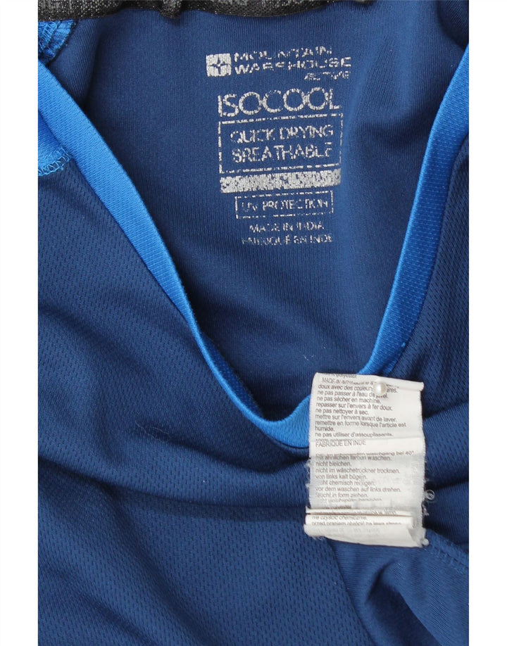 MOUNTAIN WAREHOUSE Tee-Shirt IsoCool Homme Bleu Moyen Colourblock