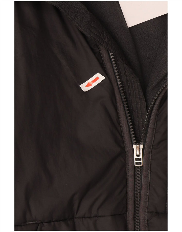 Nike Veste rembourrée à capuche pour homme UK 38 Gris moyen Polyester