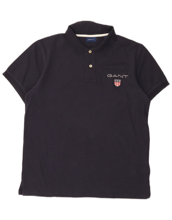 Gant Polo Homme Grand Bleu Marine Coton