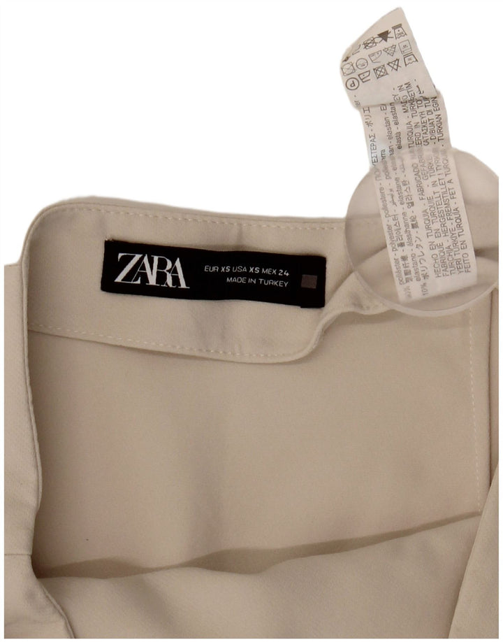 Zara Femme Jupe-short UK 4 XS Beige Polyester