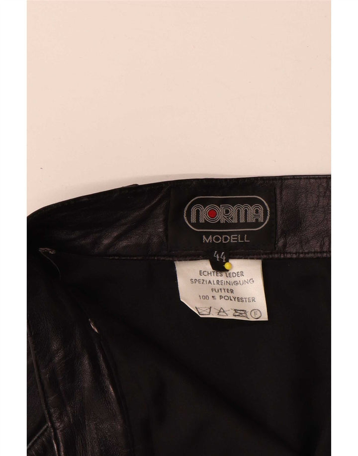 Jupe en cuir femme Norma EU 44 XL W34 cuir noir