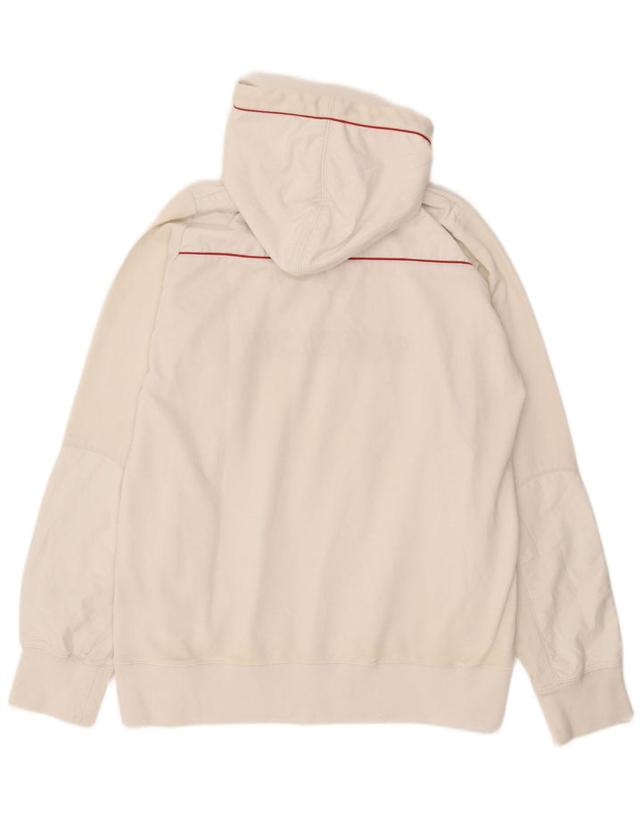 Fila Pull à Capuche Graphic Zip Neck Homme Blanc Moyen