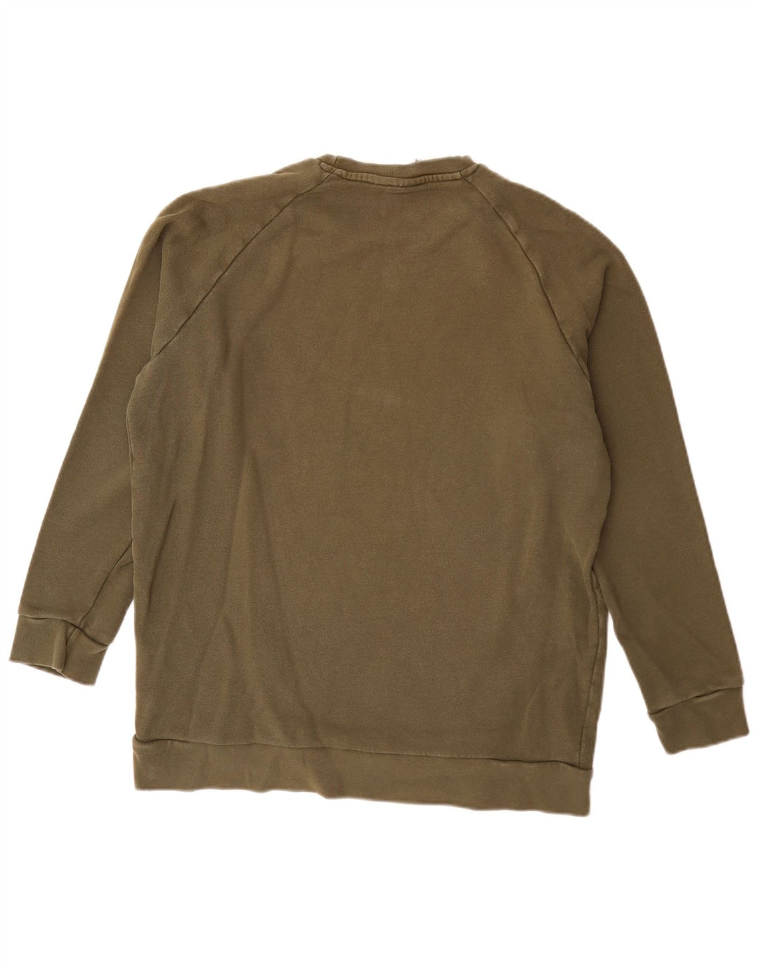 Adidas Sweat-shirt pour homme en coton kaki Taille L