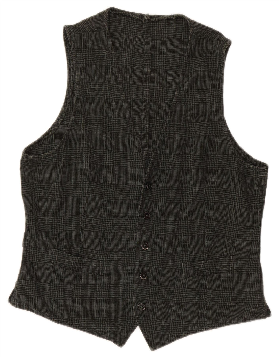 BOGGI Gilet Homme Vert Moyen Pied-de-Poule