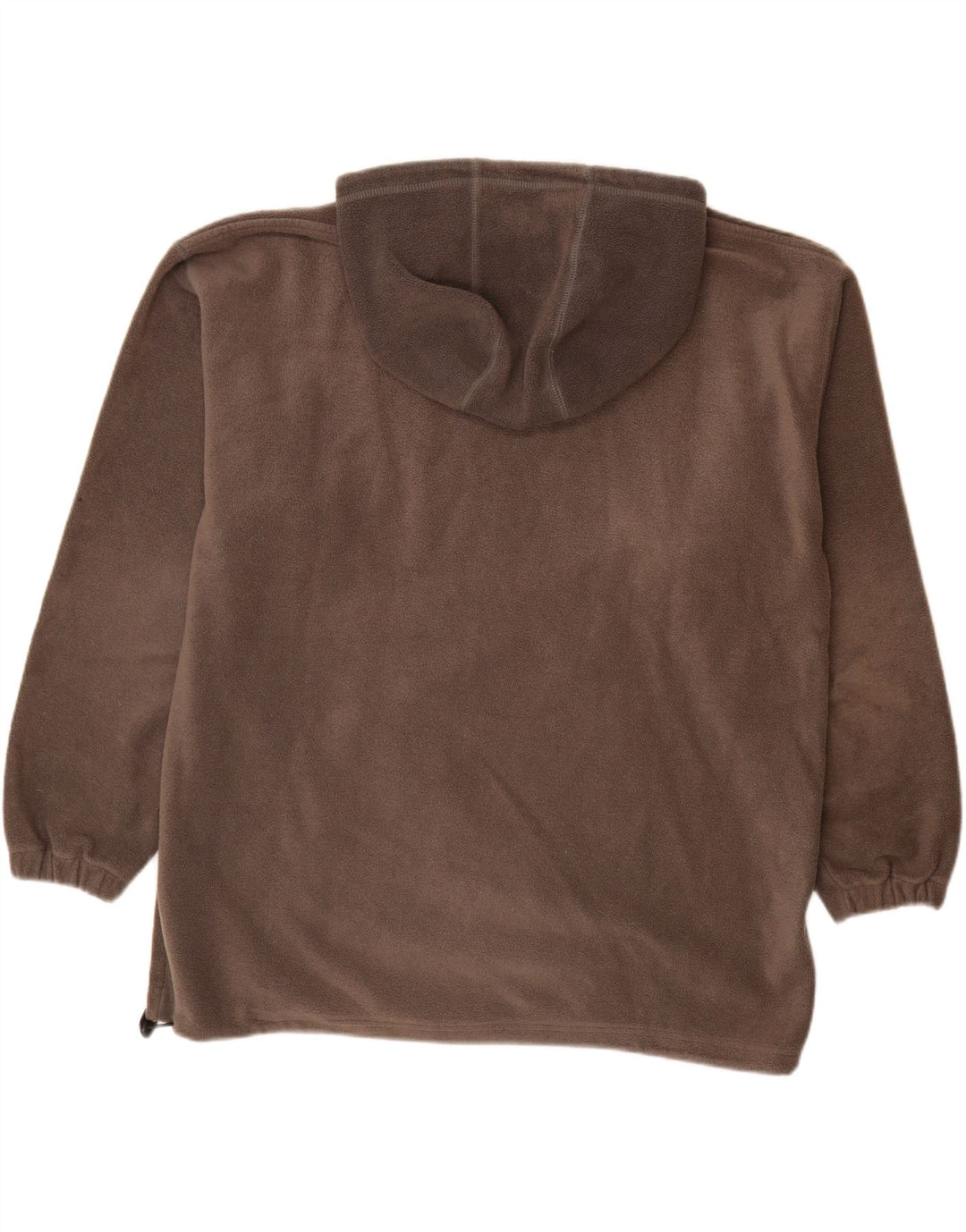 VINTAGE Pull polaire à capuche homme grand gris polyester