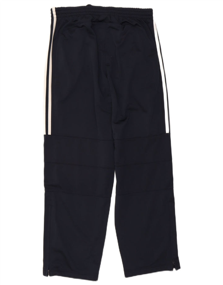 ADIDAS Mens Tracksuit Trousers Medium  Navy Blue Polyester