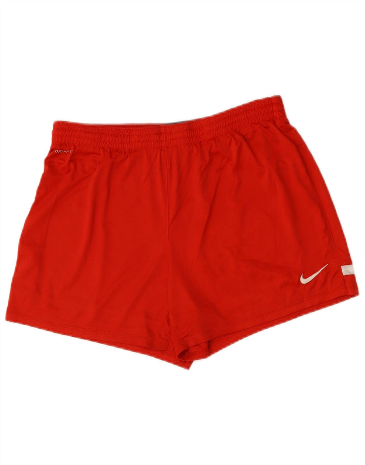 NIKE Short de Sport Dri Fit Homme Rouge Moyen Polyester