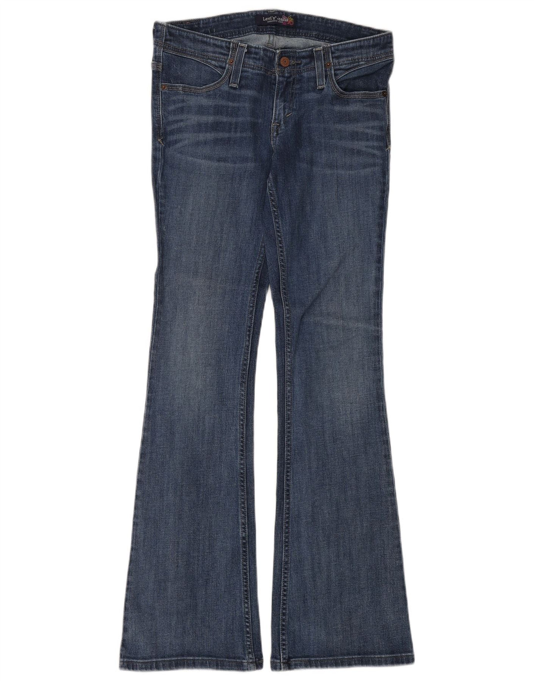 Levi's Jean Flare Femme US 7 Medium W30 L34 Bleu Coton