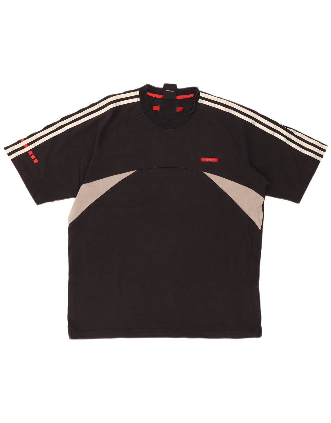 ADIDAS T-Shirt Homme Haut Large Noir Colourblock Coton
