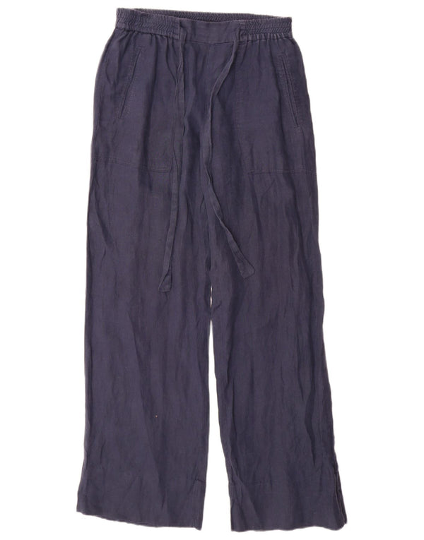 Zara Pantalon décontracté coupe ample pour femme Petit W26 L31 Bleu marine