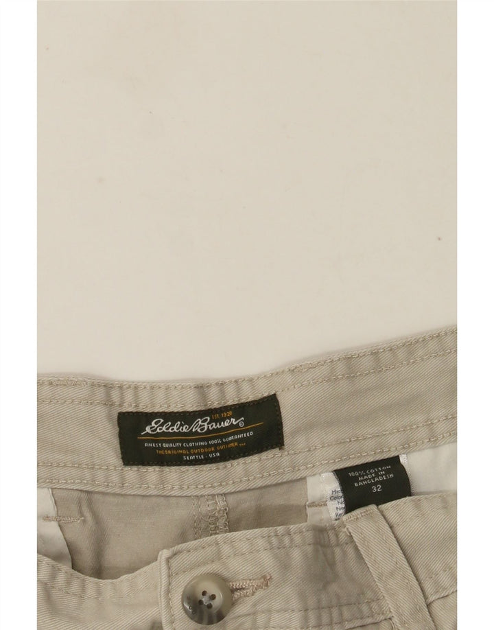 Eddie Bauer Short Chino Homme W32 Coton Gris Moyen