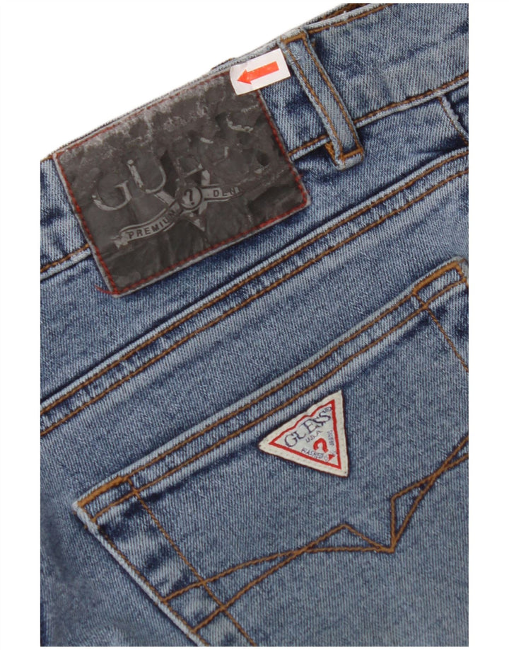 GUESS Jean Bootcut Femme W28 L32 Bleu Coton