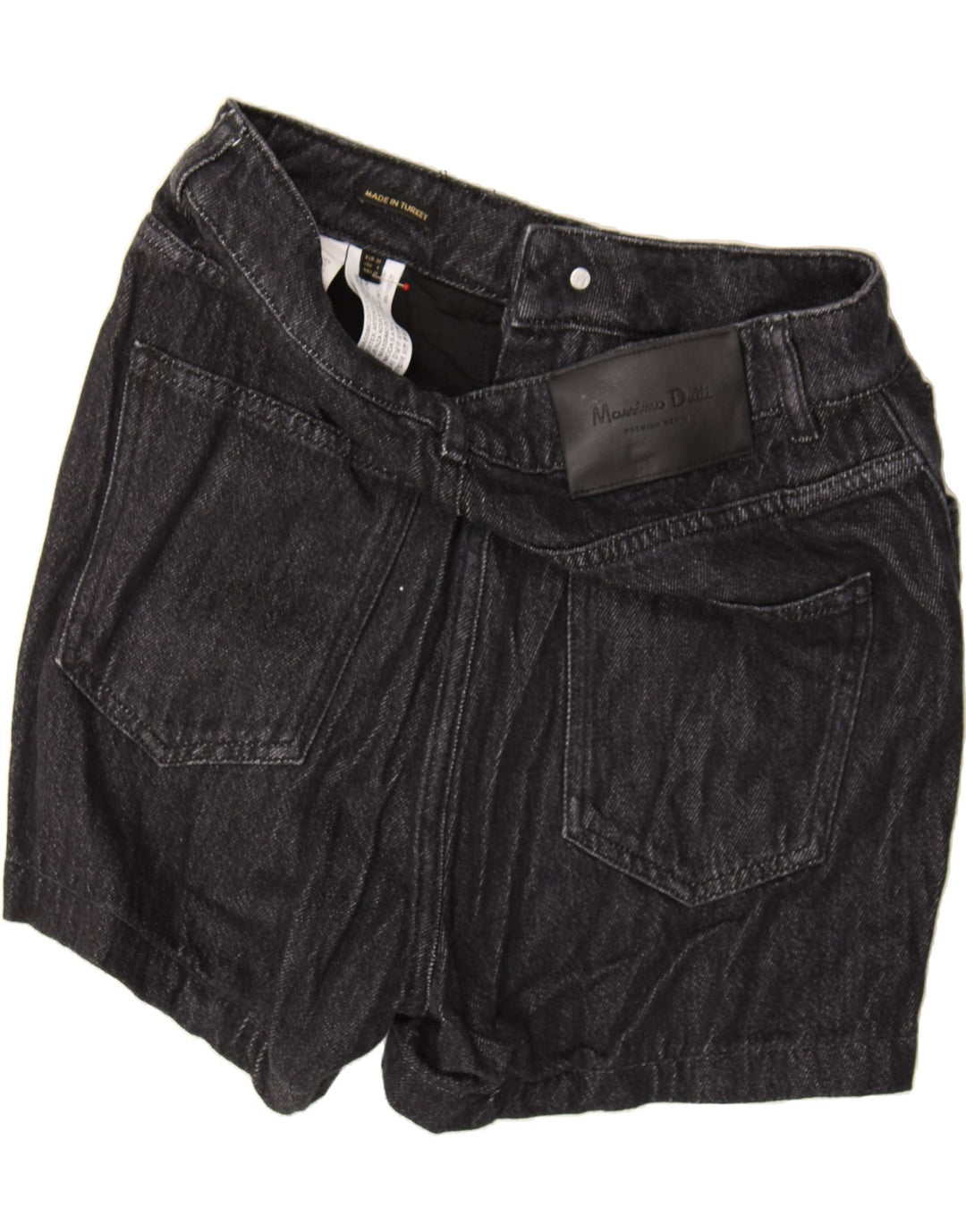 MASSIMO DUTTI Womens Denim Shorts EU 36 Small W28 Black Cotton Vintage Massimo Dutti and Second-Hand Massimo Dutti from Messina Hembry 