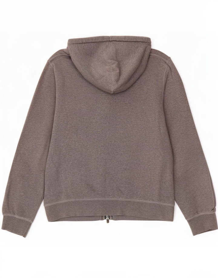 Hackett Pull à capuche zippé pour homme en coton gris moyen