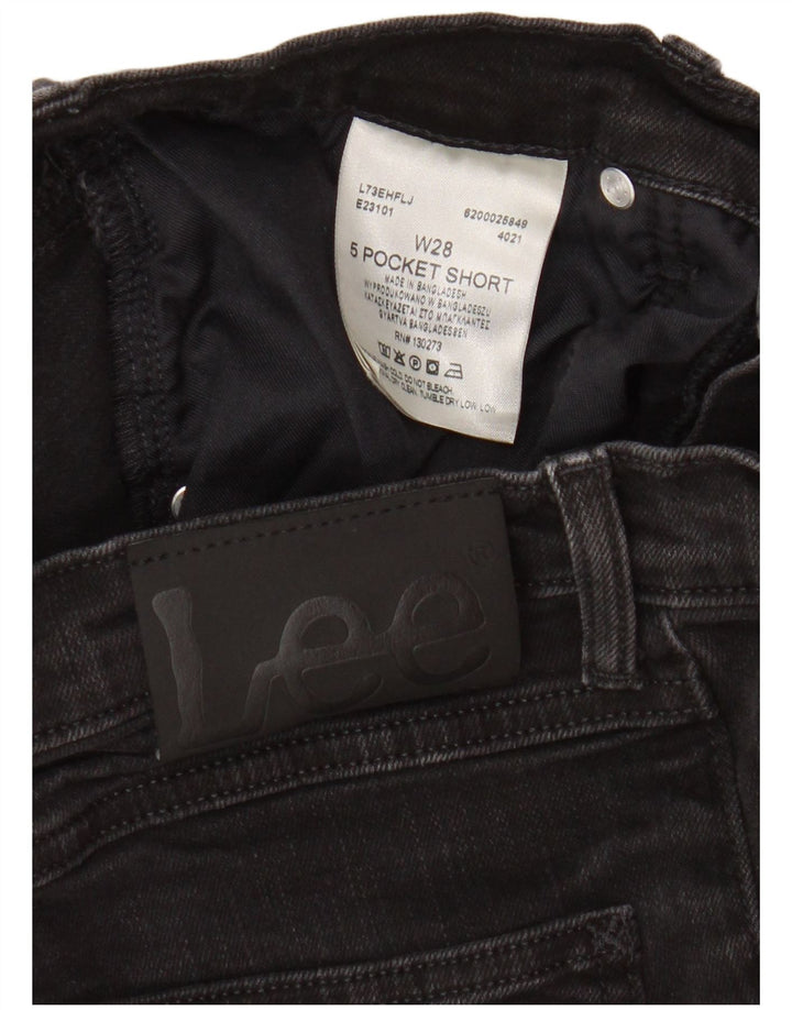 Lee Short en jean pour homme W28 Petit coton noir