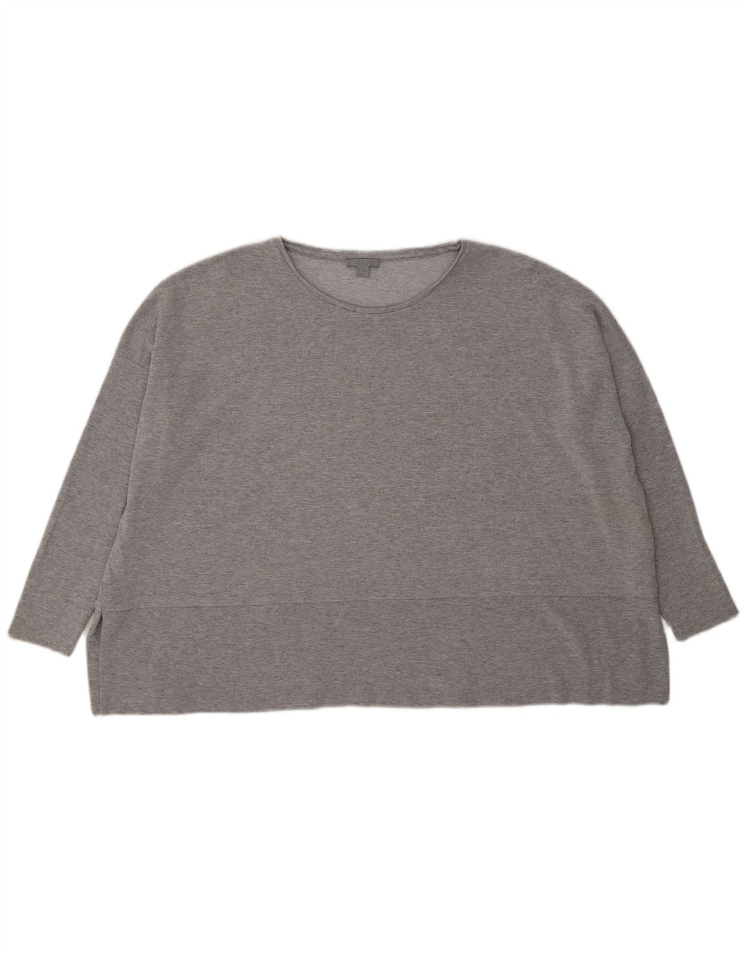 Cos Haut oversize à manches longues pour femme UK 44 Viscose mouchetée gris moyen