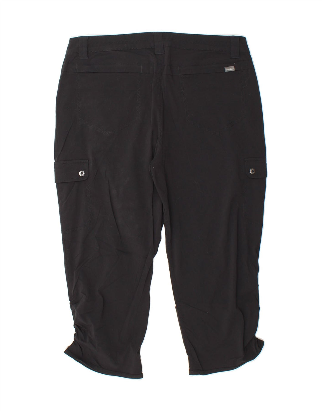 EDDIE BAUER Womens Cargo Capri Trousers US 8 Medium W34 L21 Black Nylon Vintage Eddie Bauer and Second-Hand Eddie Bauer from Messina Hembry 