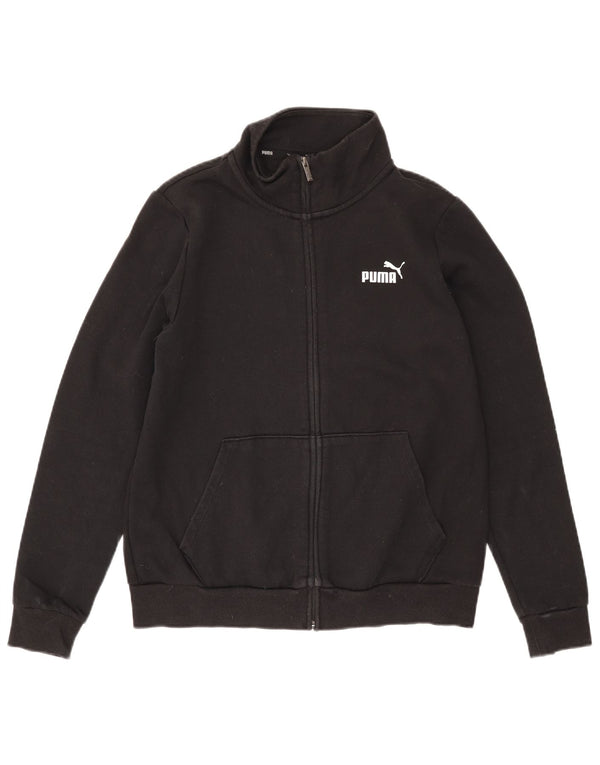 Puma Veste de survêtement pour femme UK 16 Large Noir Coton