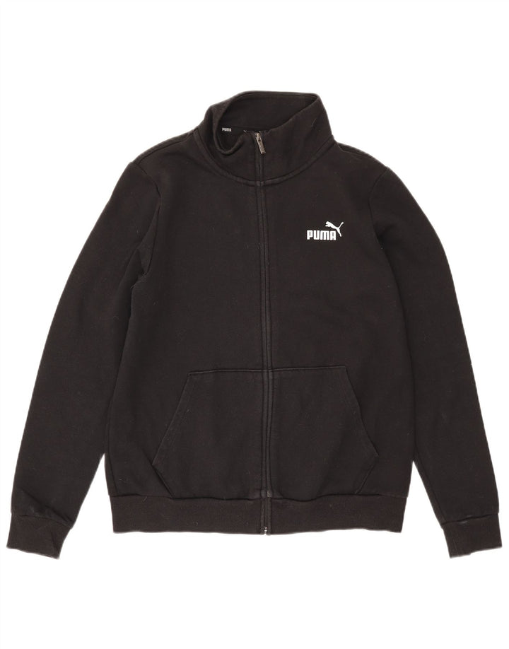 Puma Veste de survêtement pour femme UK 16 Large Noir Coton
