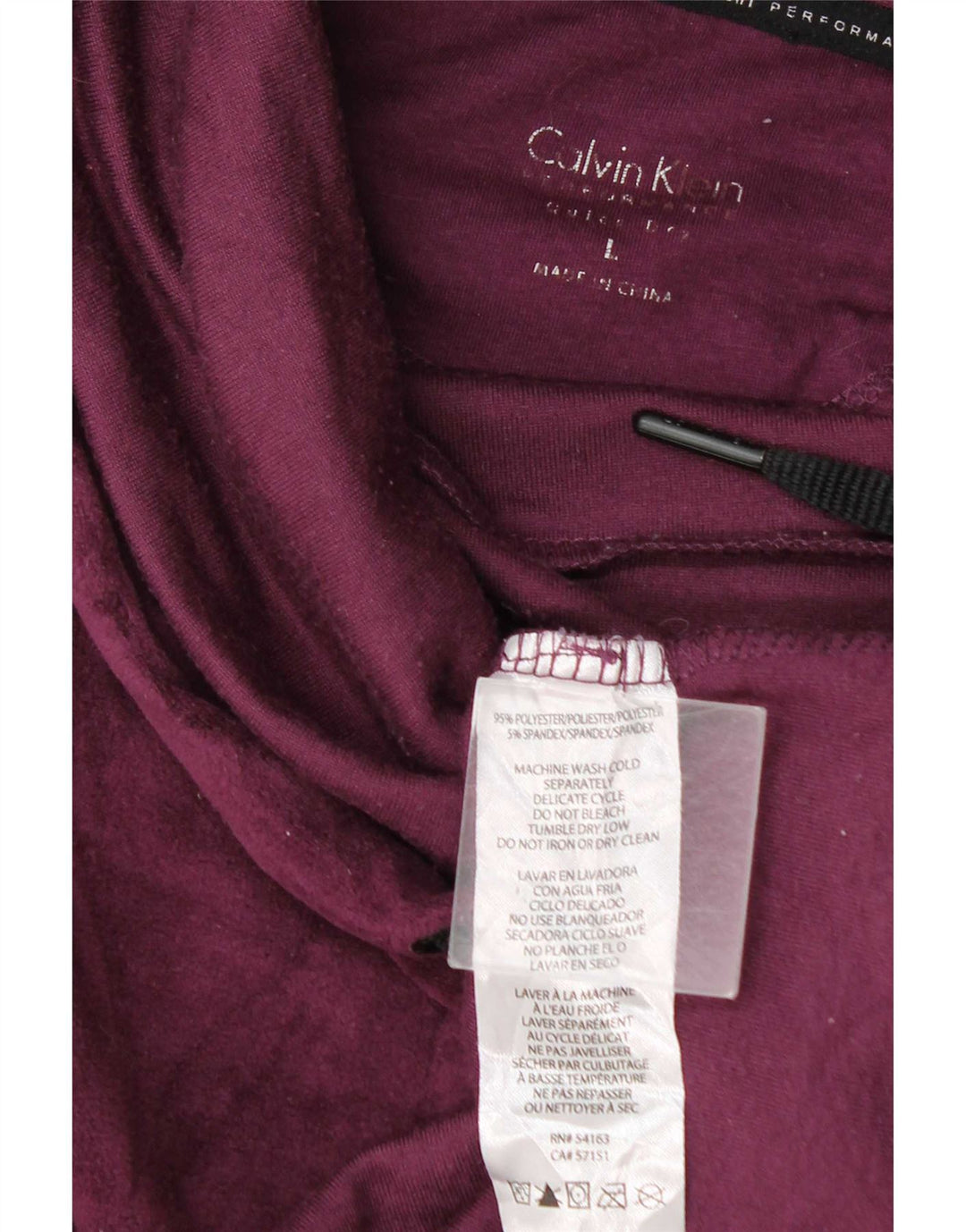 Calvin Klein Sweat-shirt en velours pour femme UK 16 Large Marron Polyester