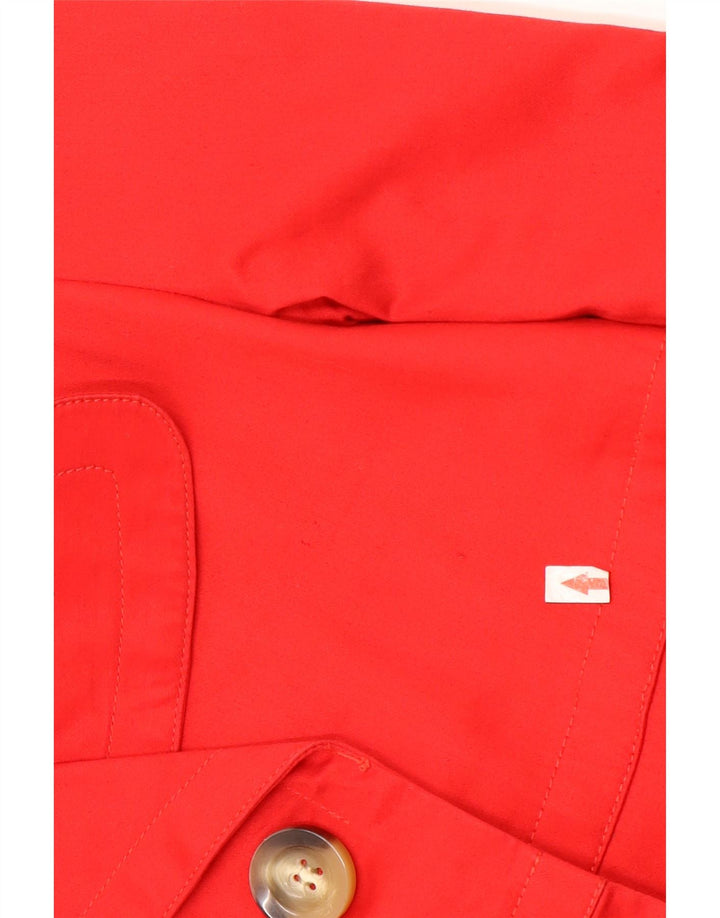 Zara Womens Caban court UK 14 Coton rouge moyen