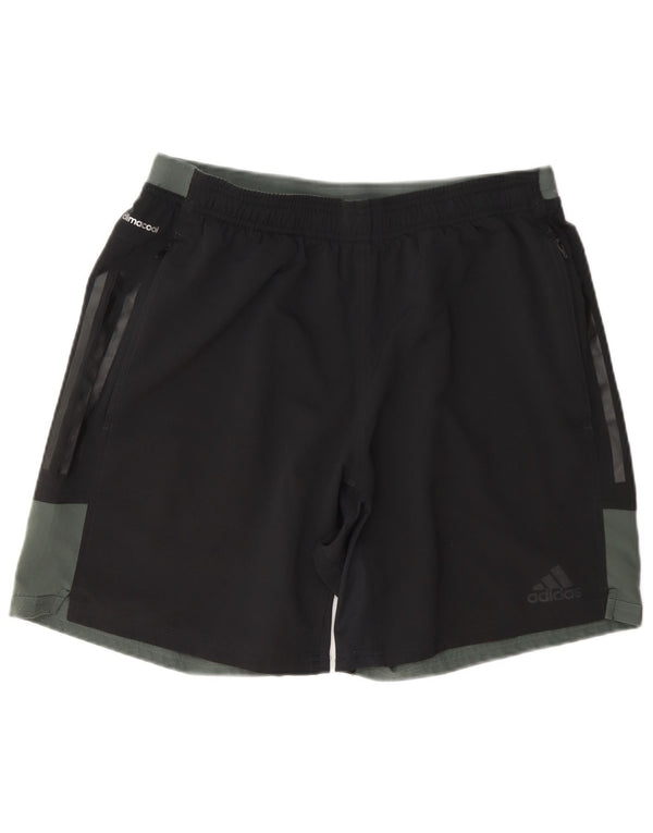 Adidas Short de sport Climacool pour homme - Large - Noir - Polyester color block