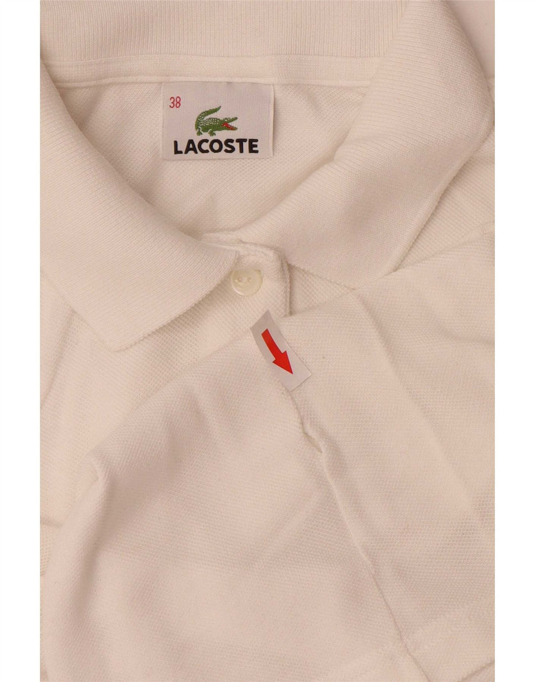 Lacoste Polo Femme Taille 38 Moyen Blanc