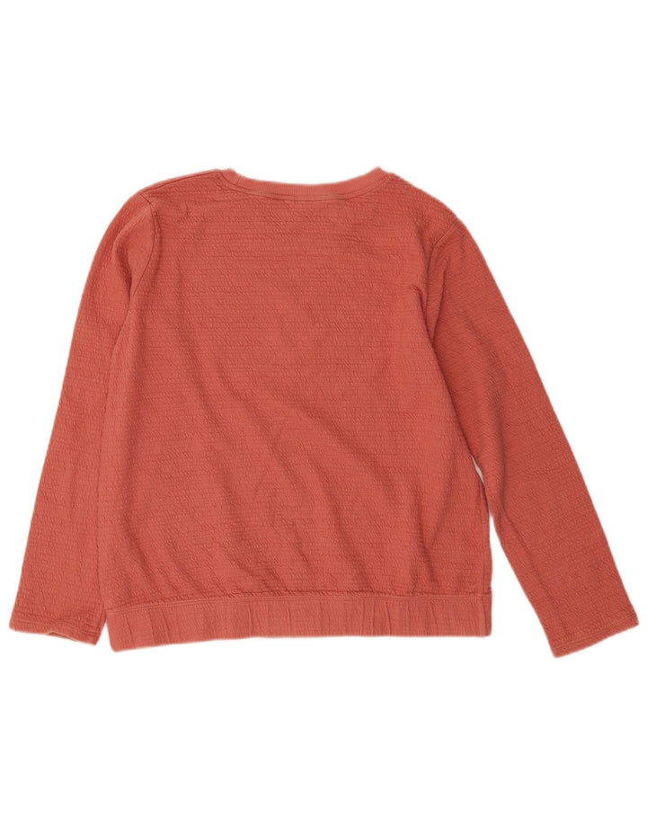 Massimo Dutti Sweat-shirt pour femme en coton orange moyen UK 44