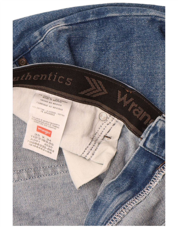 Wrangler Jean droit homme W35 L34 bleu coton