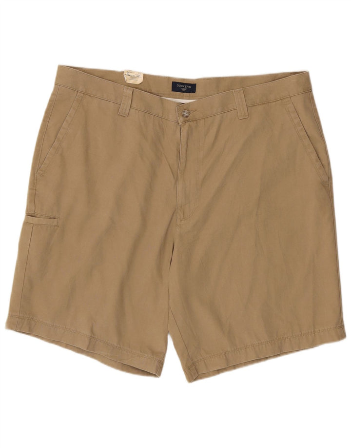 DOCKERS Short cargo coupe décontractée pour homme W40 XL en coton beige