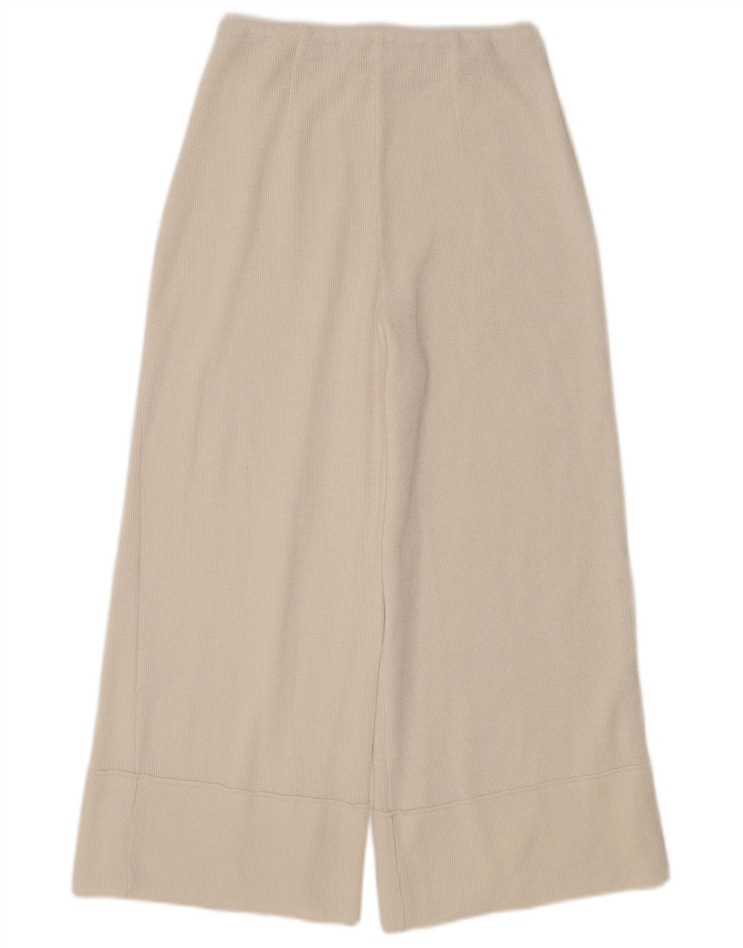 Zara Pantalon de survêtement Capri pour femme UK 10 Small Blanc