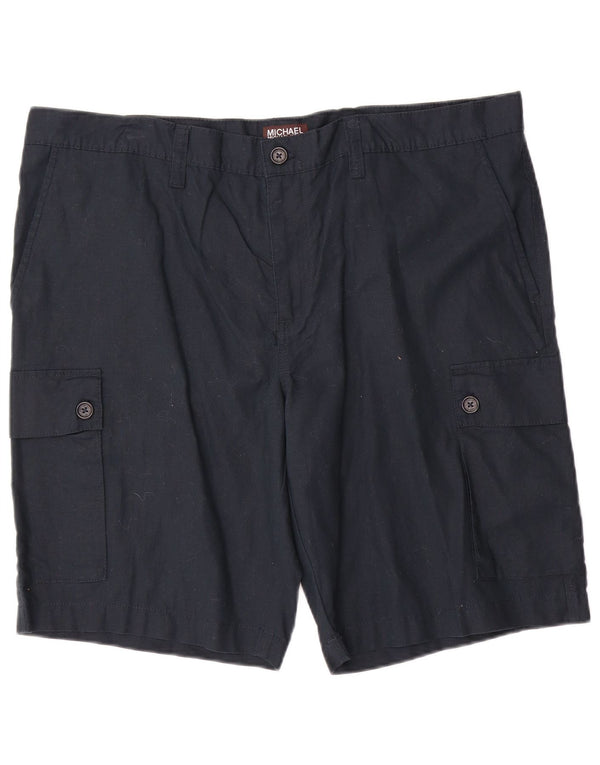 Michael Kors Short Cargo Homme W40 XL Bleu Marine Lin