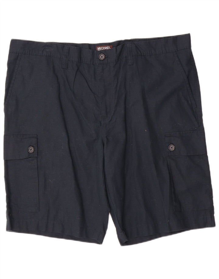 Michael Kors Short Cargo Homme W40 XL Bleu Marine Lin