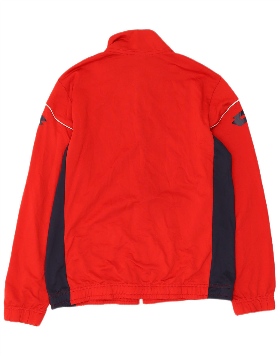 LOTTO Veste de Survêtement Graphique Homme Rouge Moyen Polyester Colorblock