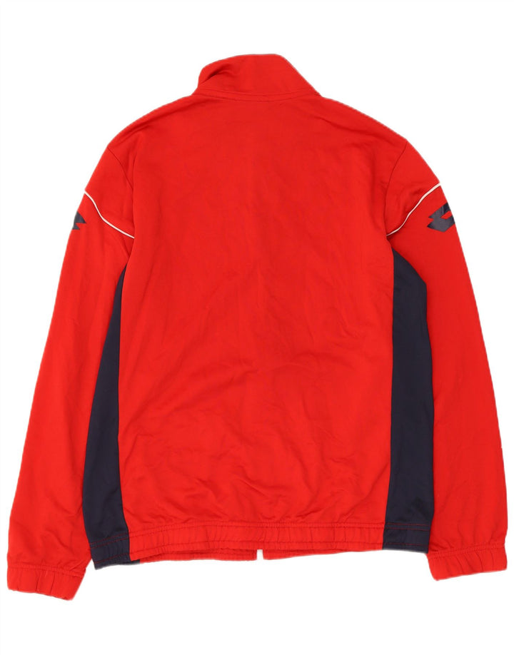 LOTTO Veste de Survêtement Graphique Homme Rouge Moyen Polyester Colorblock