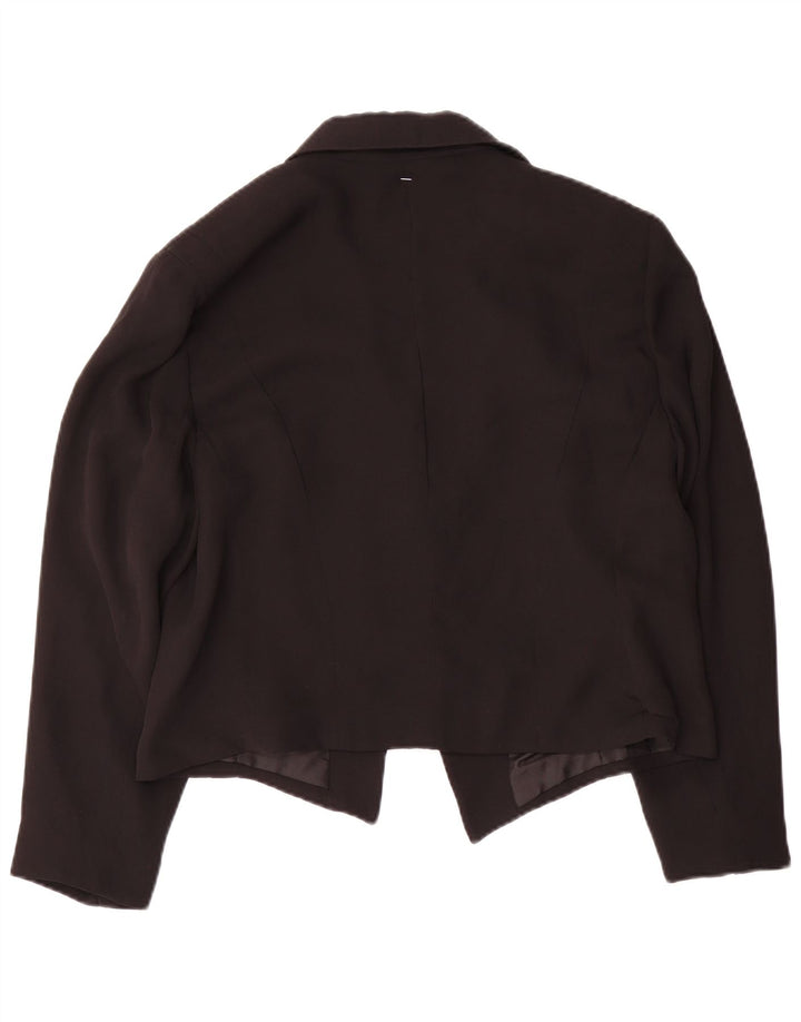 Dorette Veste blazer courte à 1 bouton pour femme IT 42 Noir moyen floral