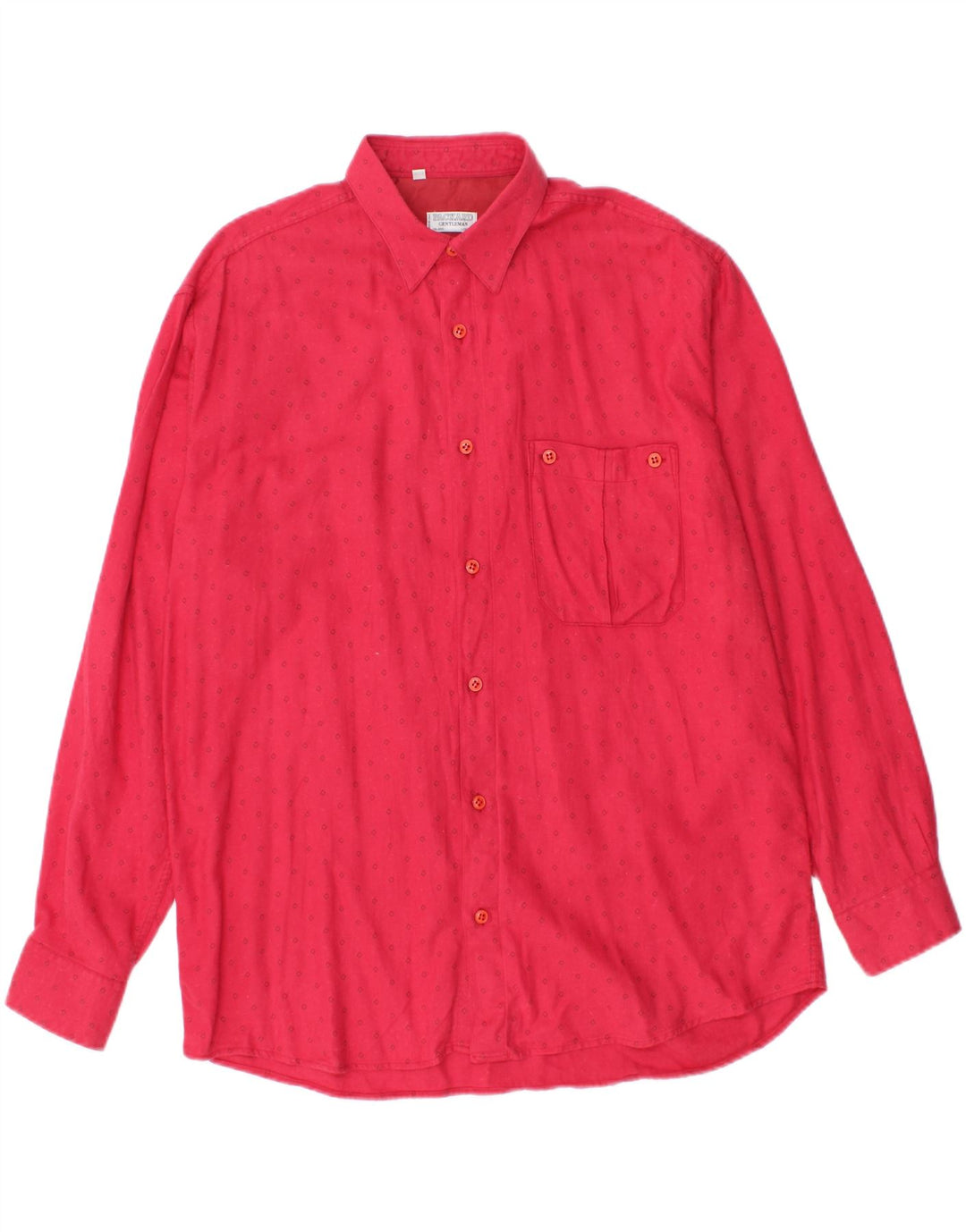 PACKARD Mens Shirt Medium Red Geometric Vintage Packard and Second-Hand Packard from Messina Hembry 