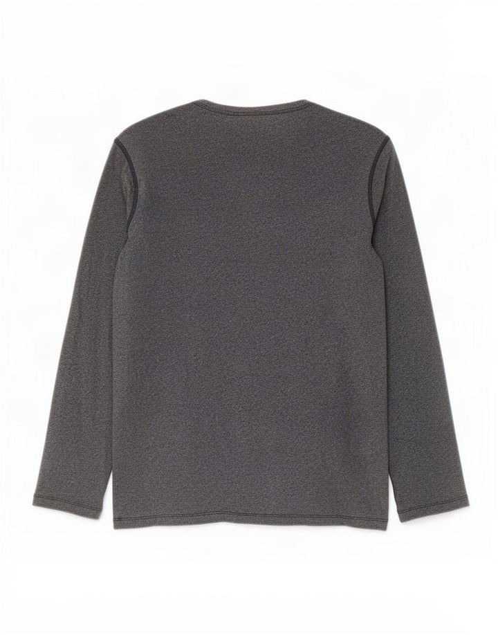 Gap Haut Homme Manches Longues Petit Gris Moucheté Coton