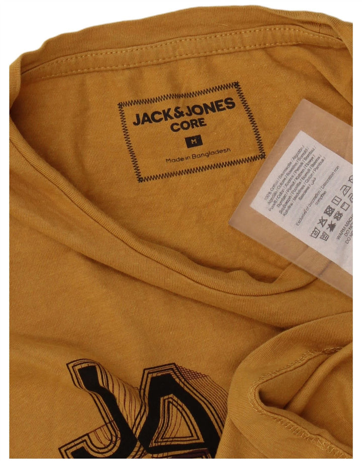 Jack & Jones T-Shirt Graphique Homme Jaune Moyen Coton
