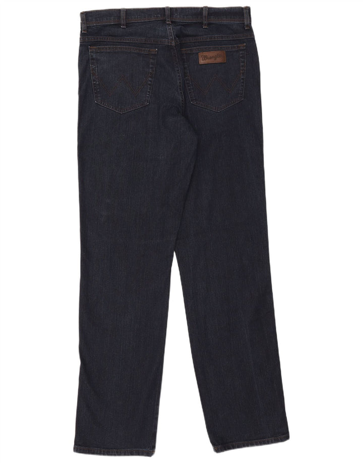Wrangler Jean droit Texas homme W36 L36 bleu marine coton