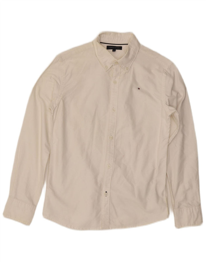 Tommy Hilfiger Chemise Garçon 11-12 ans Blanc Coton