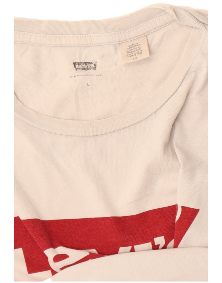 Levi's Tee-Shirt Graphique Homme Blanc Large